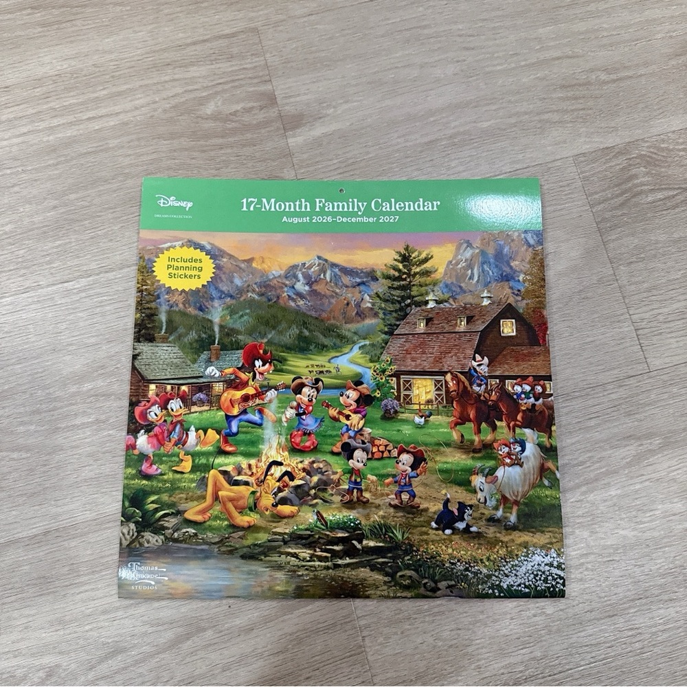 Disney Dreams by Thomas Kinkade Studios 17-Month 2026-2027 Family Wall Calendar